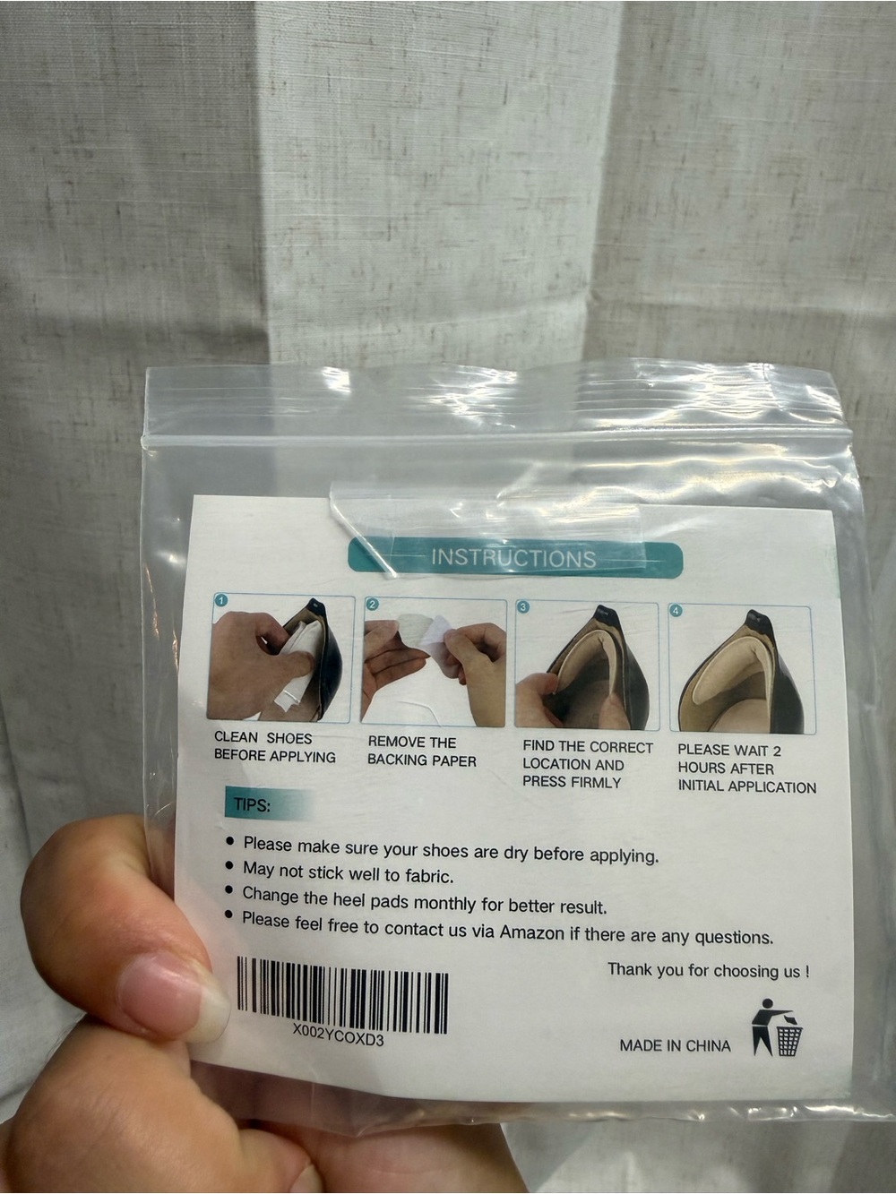Shoe Heel Pads Replacement - Beige